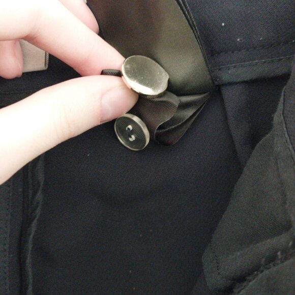 H&M Sailor Trouser Dress Pants Slacks Excellent Condition Size 4 Navy Blue - Picture 8 of 8